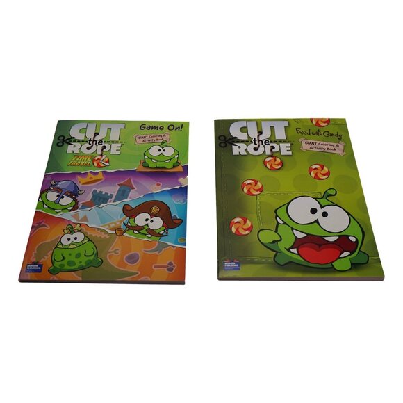 Cut The Rope Giant Coloring and Activity Books, Set of 2 92 Pages Each - Picture 3 of 6